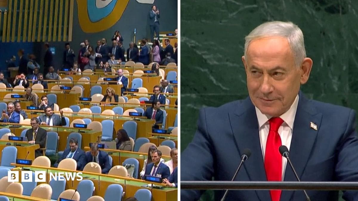 Delegates Walk Out as Netanyahu Calls Them 'Moral Cowards'
