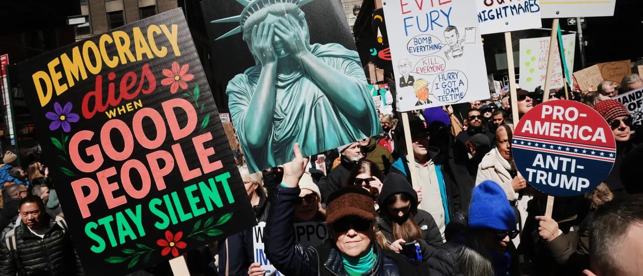 Communist Flags and Violence Mar 'No Kings' Protests Across America